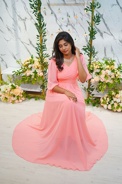 minimal bridesmaid dresses Simple Dusty Strapless Tea Length Bridesmaid Dresses