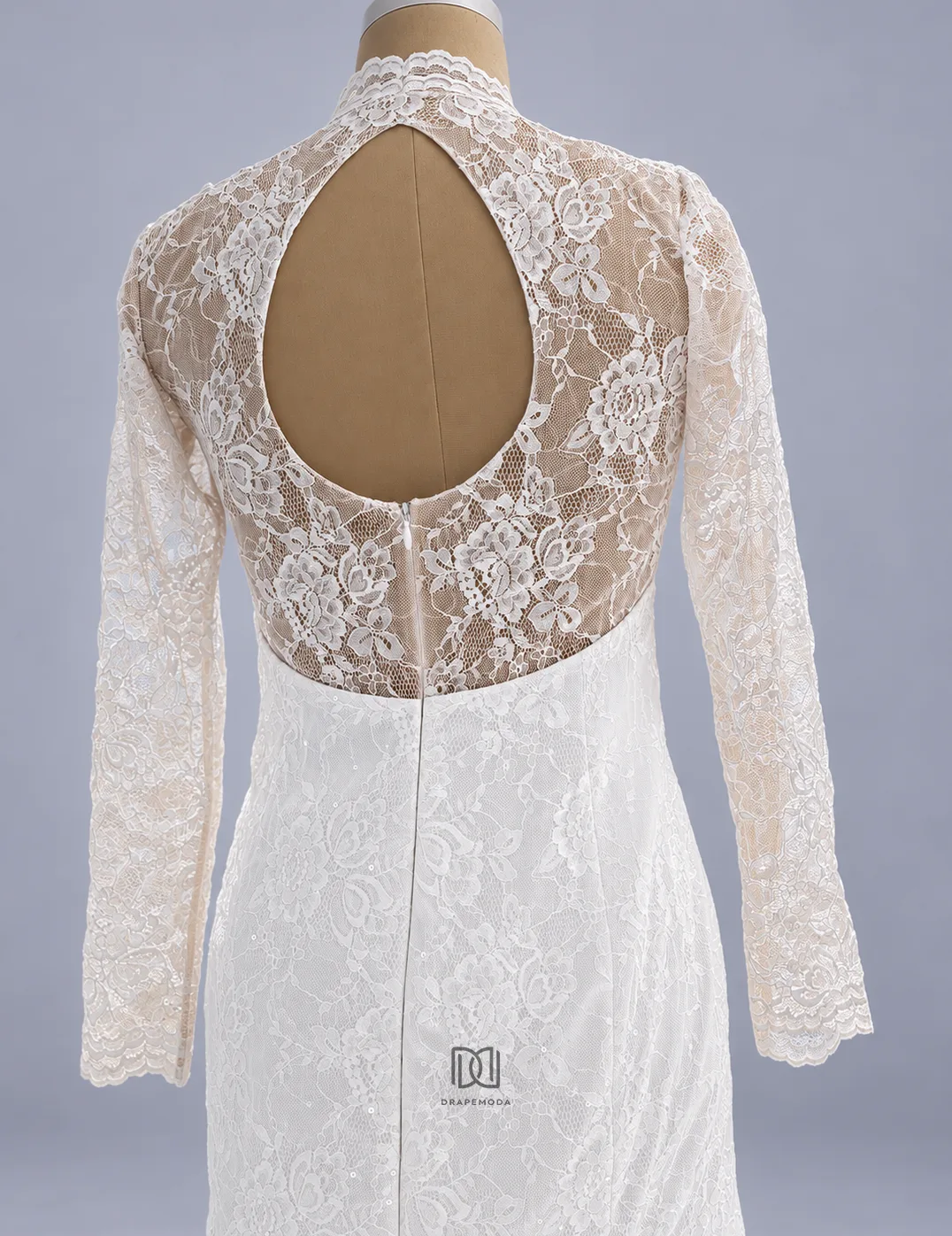 Bridal gowns: Salomea - Bridal Gown with train - Embellished Lace & Satin