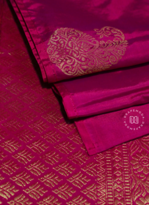 Magenta Pink Soft Silk Saree