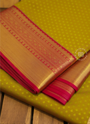 Moss Green - Magenta Soft Silk Saree