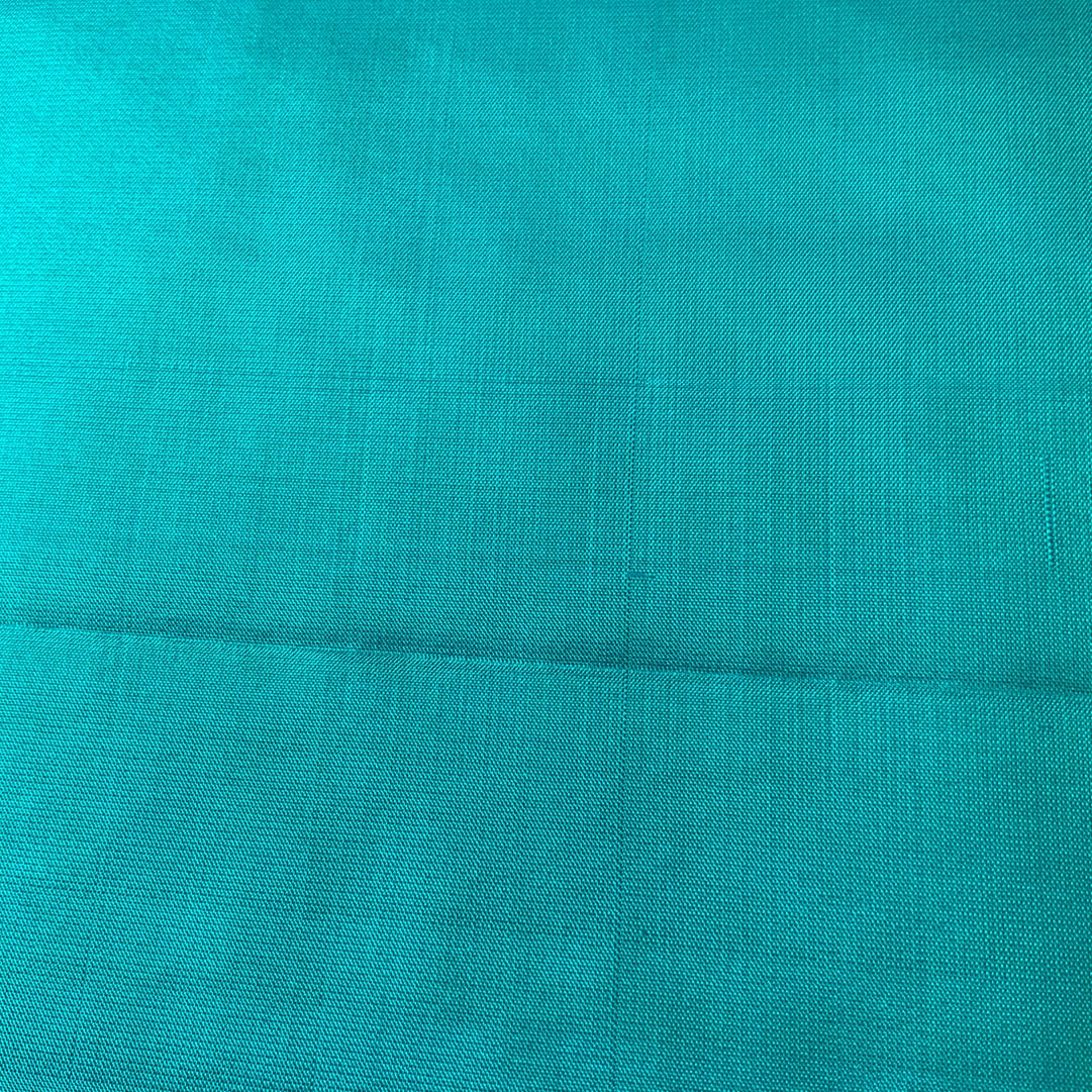 Turquoise Sea Green with Golden border Pure Silk Saree