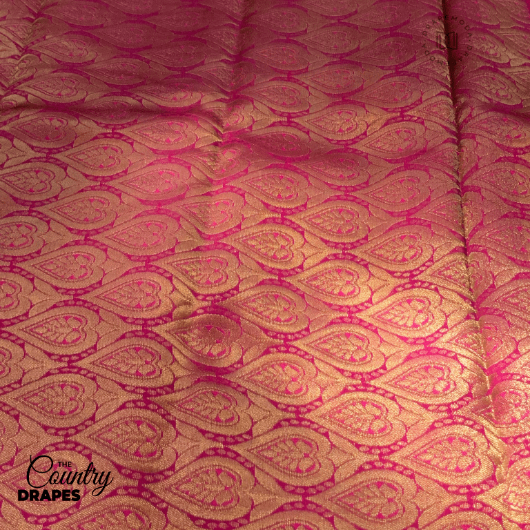 Purple with dark pink saree