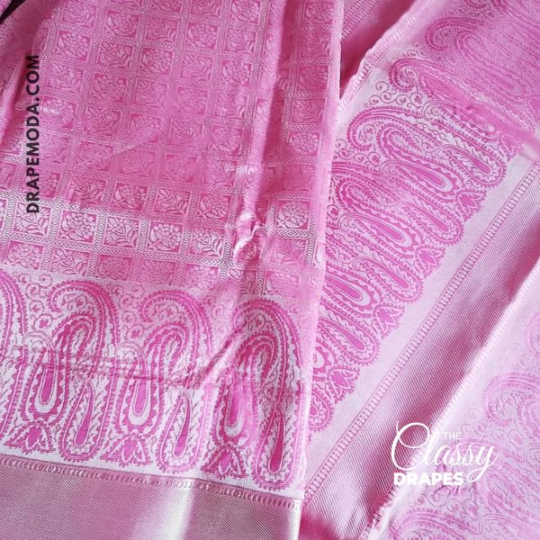 Baby Pink Soft Silk Saree