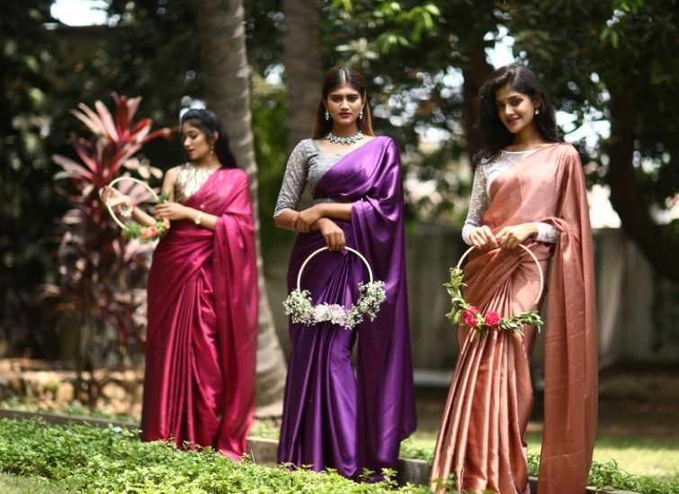 Bridesmaid saree best sale