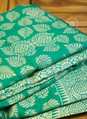Green Raw Silk Saree